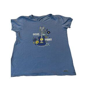 Life is Good Womens Crusher Good Vibes Tee Shirt Sz Medium